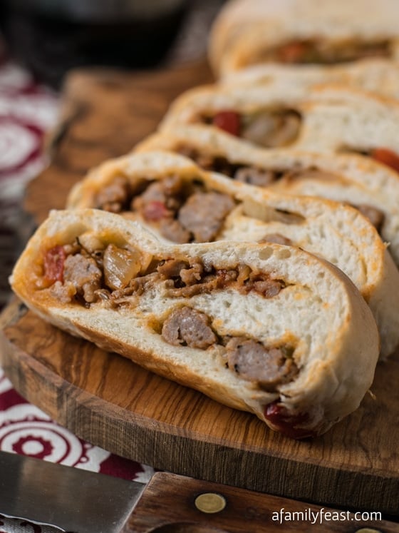 Sausage shop in bread