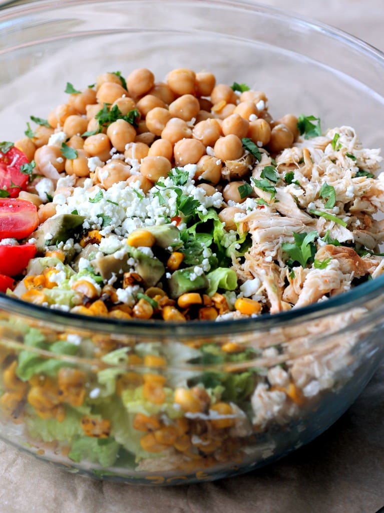 Healthy Chicken Chickpea Chopped Salad - 20 Sensational Healthy Salads