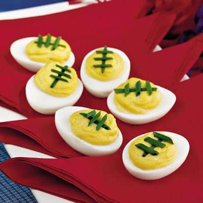 Spicy Sweet Deviled Eggs - 15 Fun Football Foods