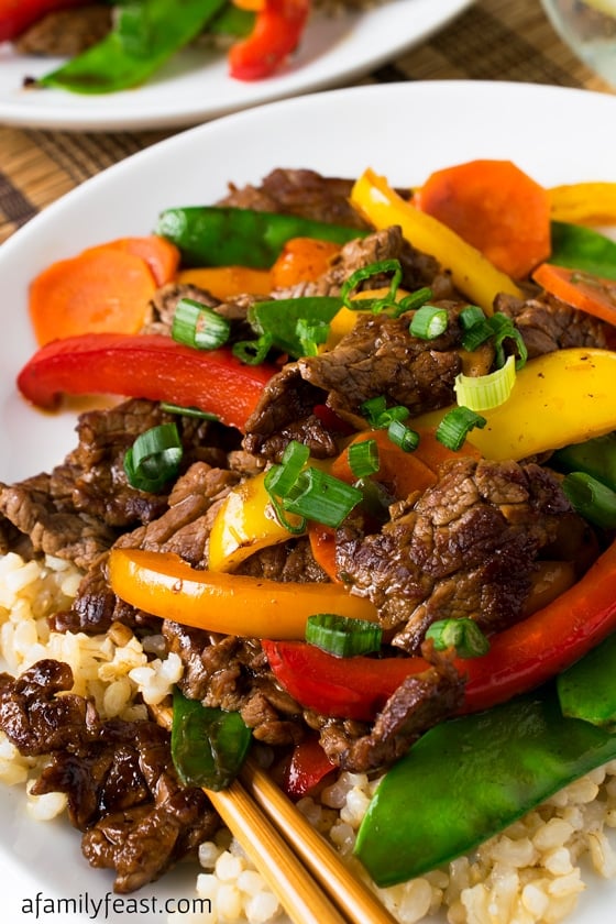 Beef Teriyaki and Vegetables 