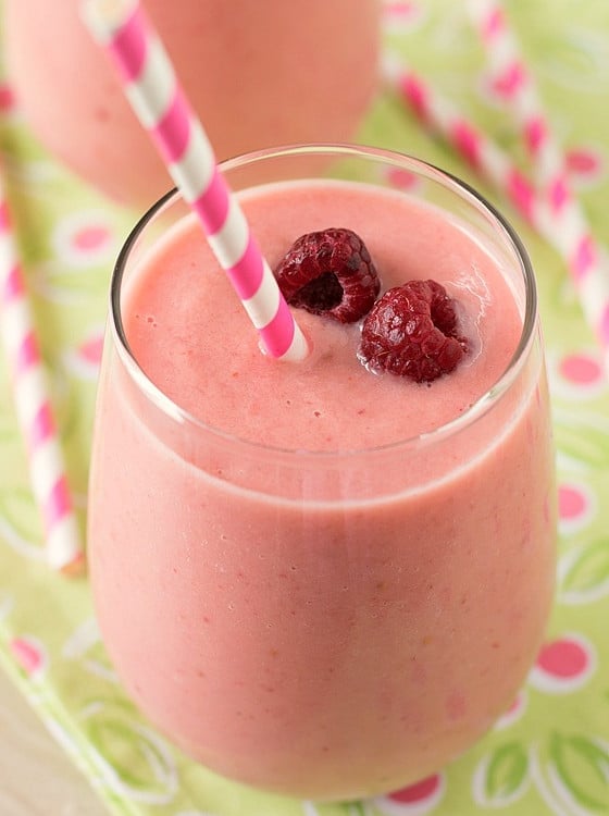 Raspberry Melon Smoothie - A Family Feast