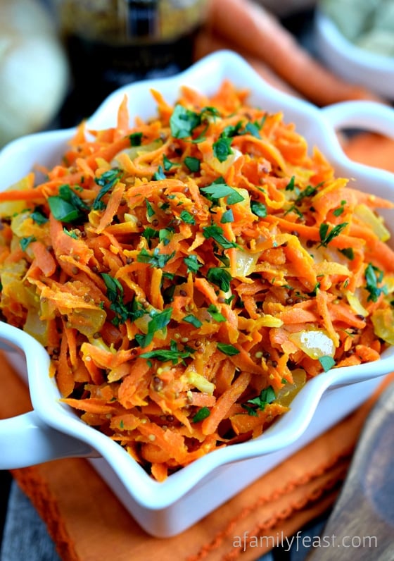 Braised Mustard Carrots - A Family Feast