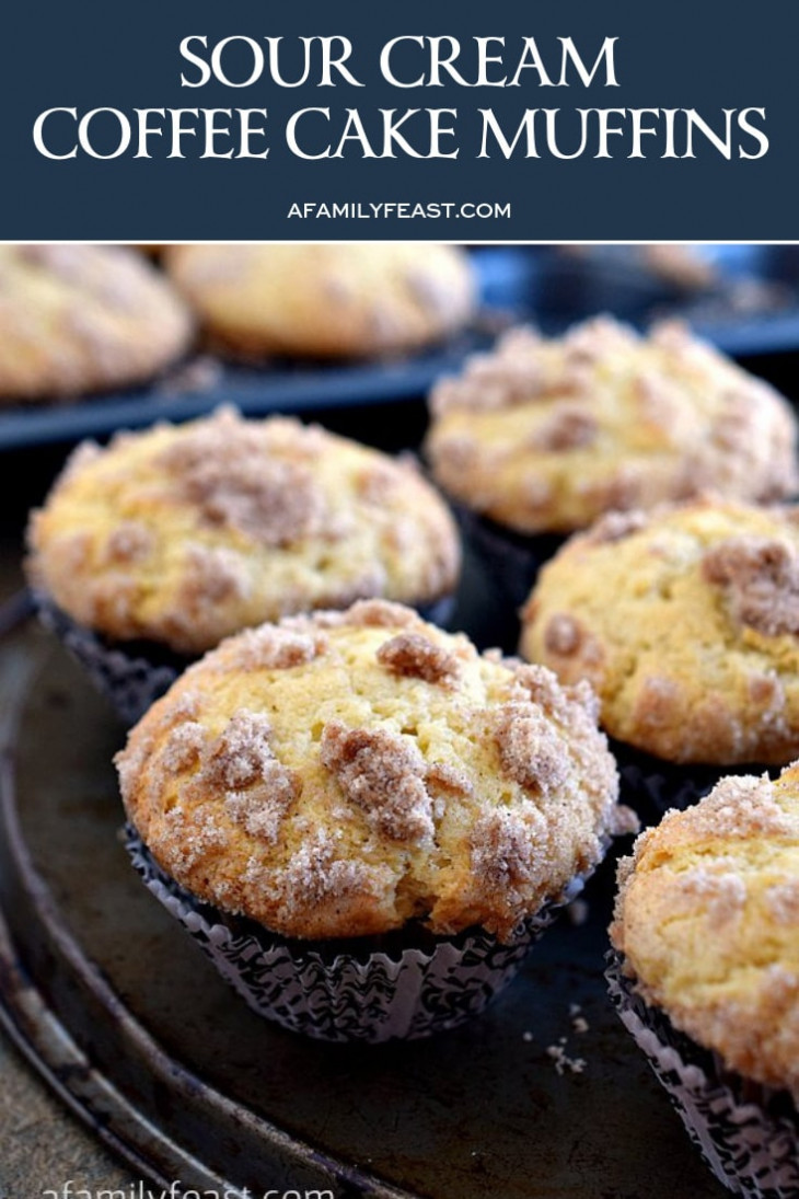 Sour Cream Coffee Cake Muffins A Family Feast®