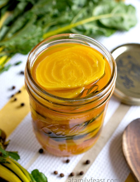 Pickled Golden Beets - A Family Feast