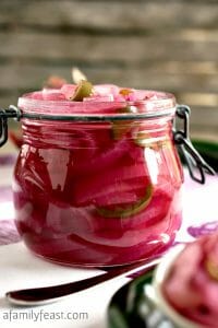 Pickled Red Onions - A Family Feast