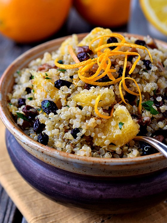 Quinoa Salad with Pecans, Orange and Currants - A Family Feast