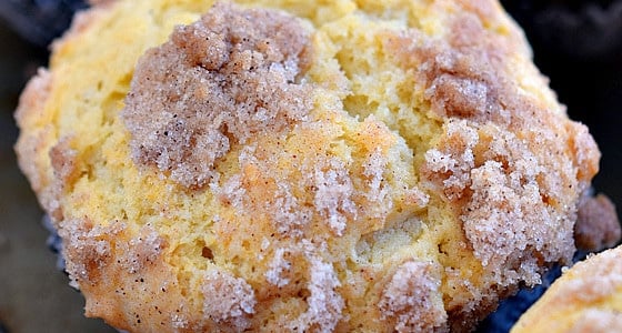 Sour Cream Coffee Cake Muffins - A Family Feast