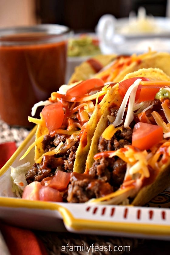 Ground Beef Tacos - A Family Feast