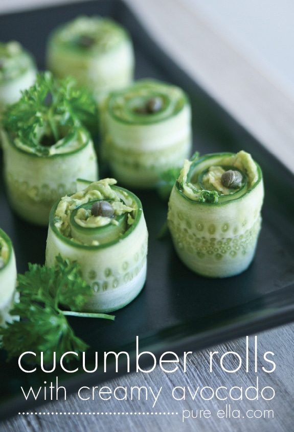 Cucumber Rolls with Avocado – 20-plus Awesome Avocado Recipes