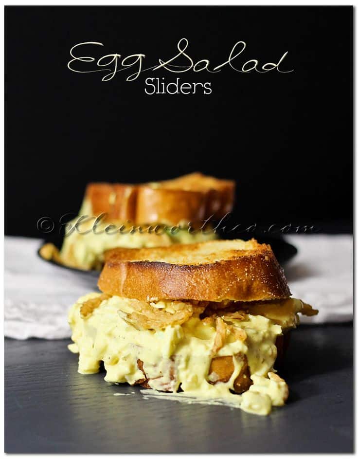 Egg Salad Sliders - Cheddar Bacon Egg Salad - Deviled Egg Salad Sandwiches - Jalapeno, Caper, and Avocado Egg Salad - 12 Eggs-cellent Egg Salad Recipes