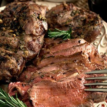 Roasted Lamb London Broil-Style - A Family Feast
