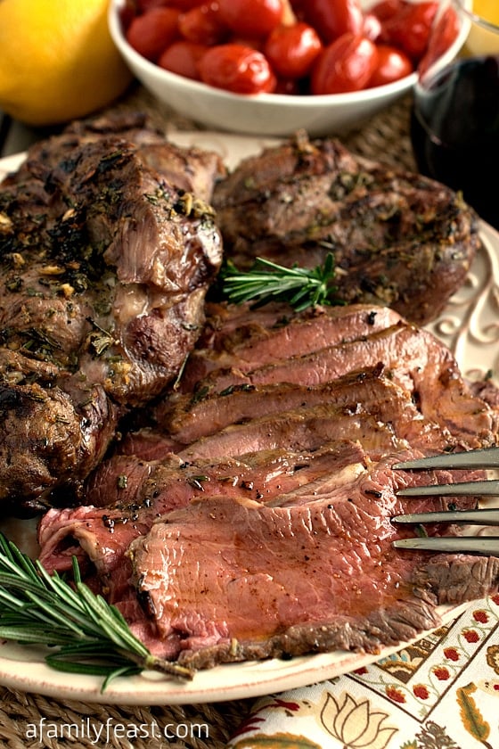 Roasted Lamb London Broil-Style - A Family Feast