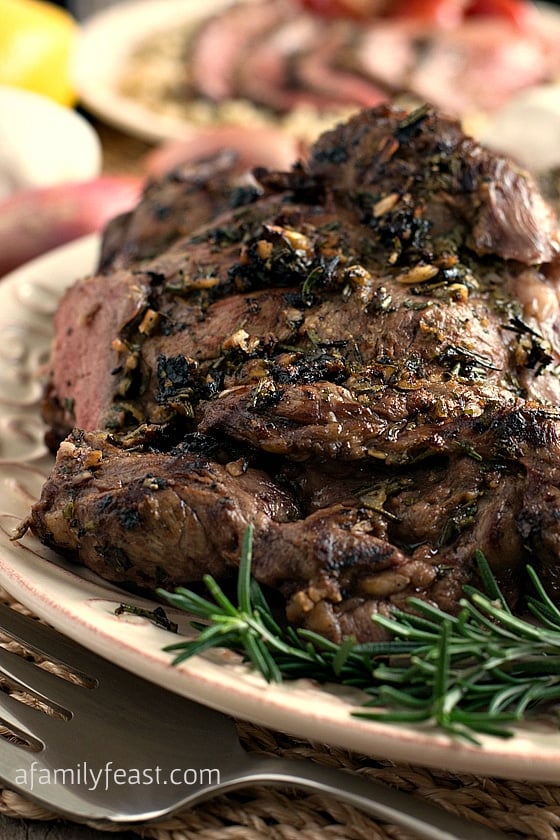 Roasted Lamb London Broil-Style - A Family Feast