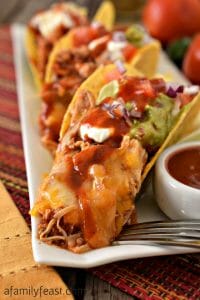 Pulled Chicken Tacos - A Family Feast