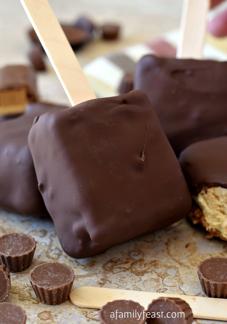Chocolate Peanut Butter Pie Pops