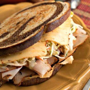 Southwestern Rachel Sandwich with Southwestern Slaw - A Family Feast