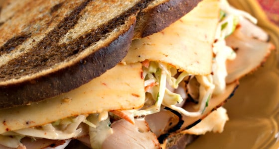 Southwestern Rachel Sandwich with Southwestern Slaw - A Family Feast
