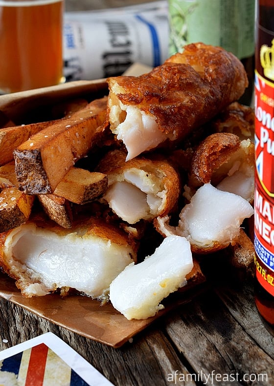 English-Style Fish and Chips - A Family Feast