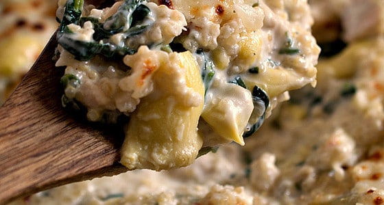 Quinoa With Spinach, Artichokes and Chicken - A Family Feast