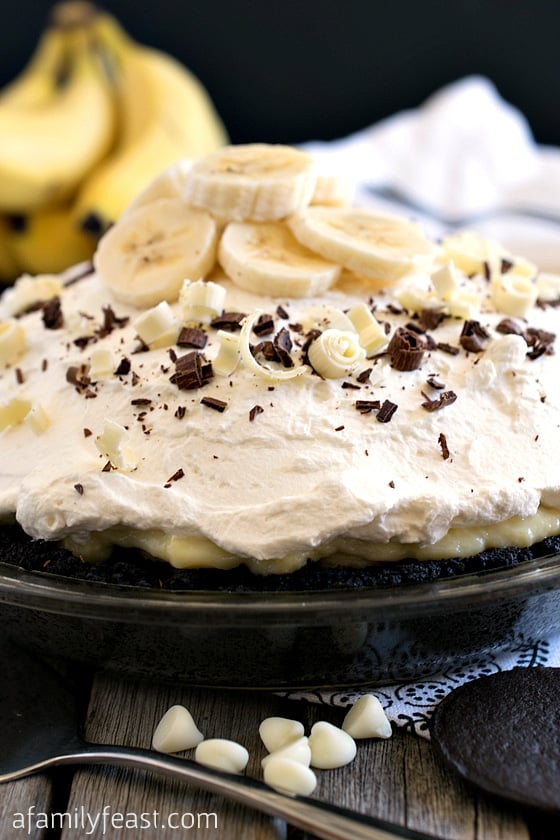 White Chocolate Banana Cream Pie