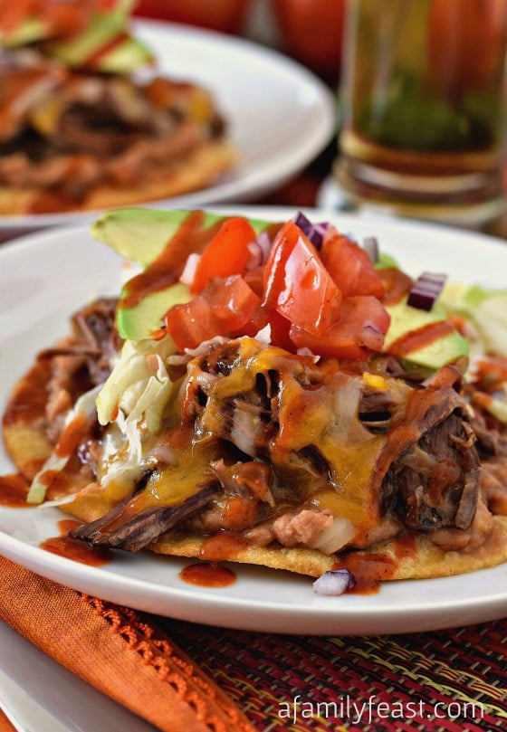 Beef Tostadas - A Family Feast