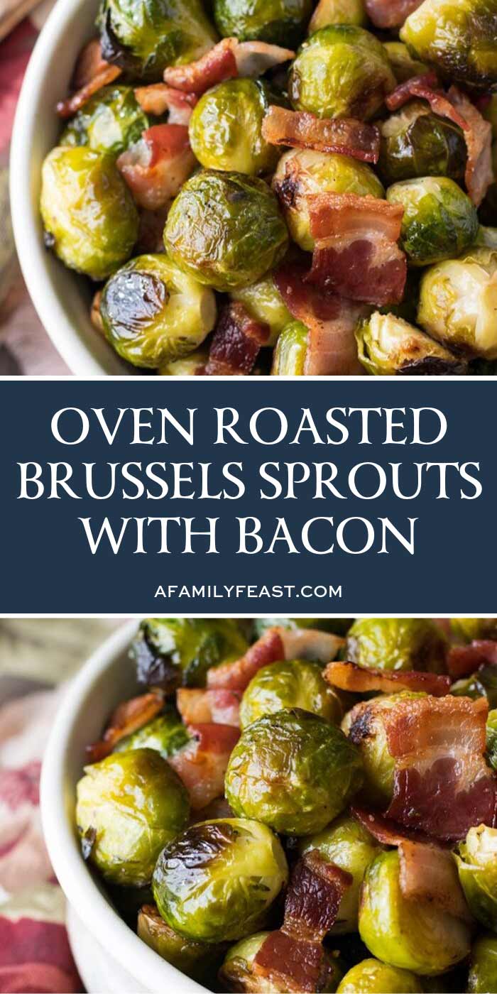 Oven Roasted Brussels Sprouts with Bacon