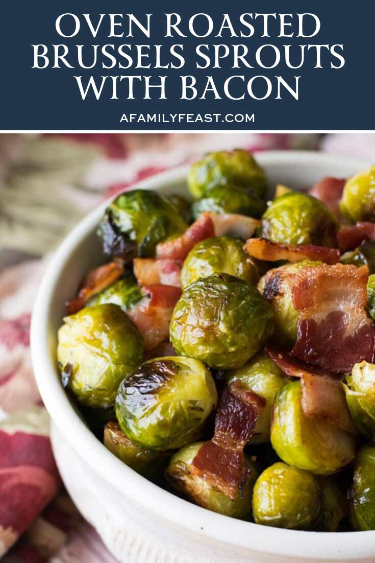 Oven Roasted Brussels Sprouts with Bacon