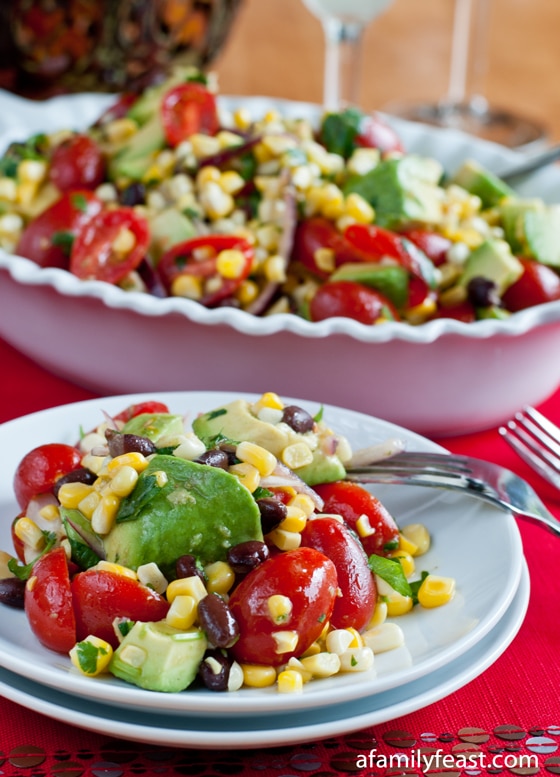 Avocado Corn Salad - A Family Feast