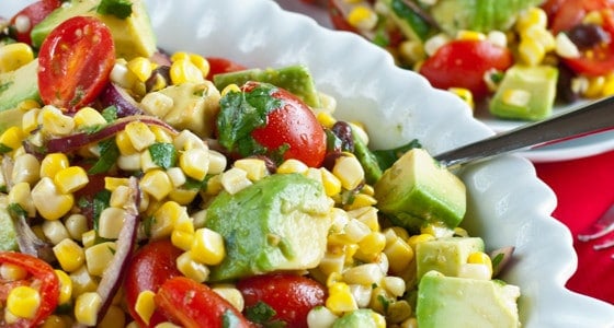 Avocado Corn Salad - A Family Feast