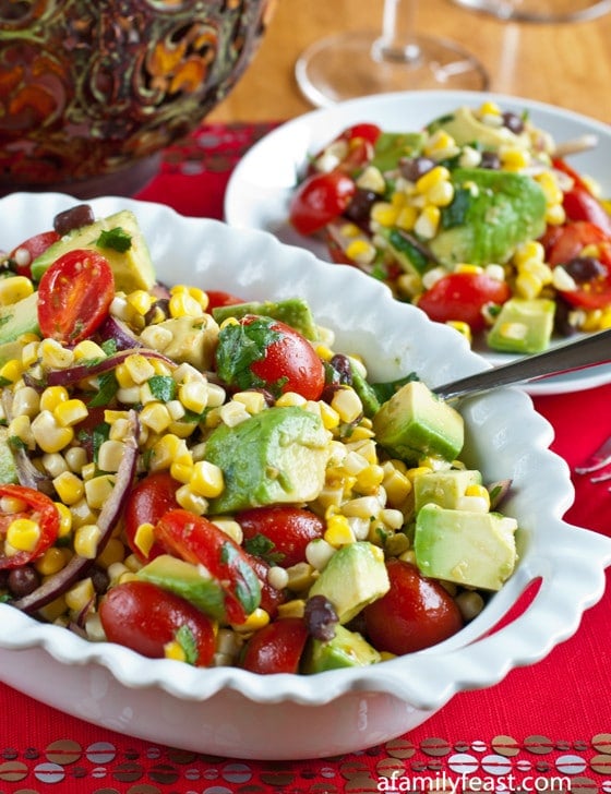 Avocado Corn Salad - A Family Feast