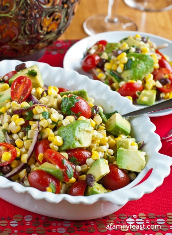 Avocado Corn and Tomato Salad 