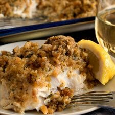 Cheesy Baked Stuffed Cod-image