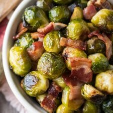 Oven Roasted Brussels Sprouts with Bacon-image