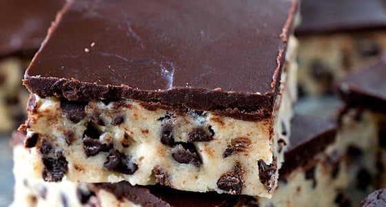 Chocolate Chip Cookie Dough Bars - A Family Feast