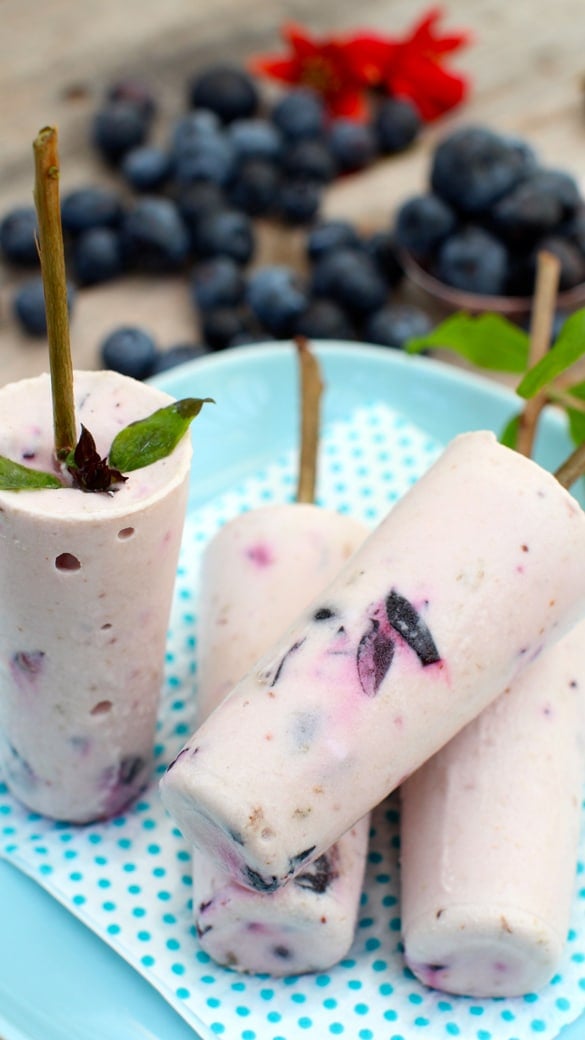 Blueberry Coconut Dreamsicles - 25+ Best Blueberry Recipes