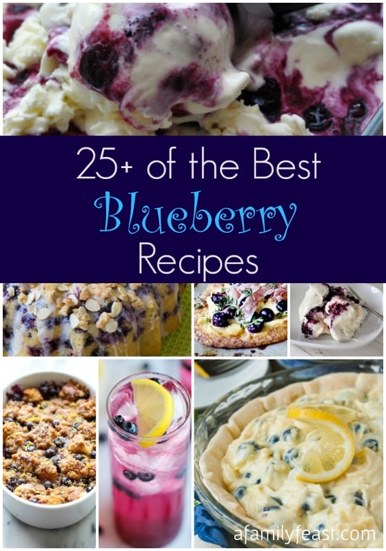 25+ Best Blueberry Recipes - A Family Feast