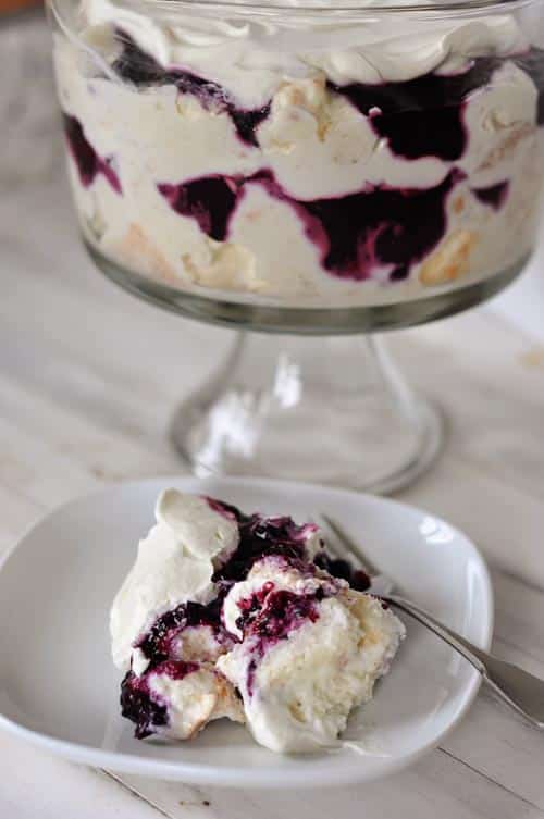 Heavenly Blueberry and Cream Angel Dessert - 25+ Best Blueberry Recipes