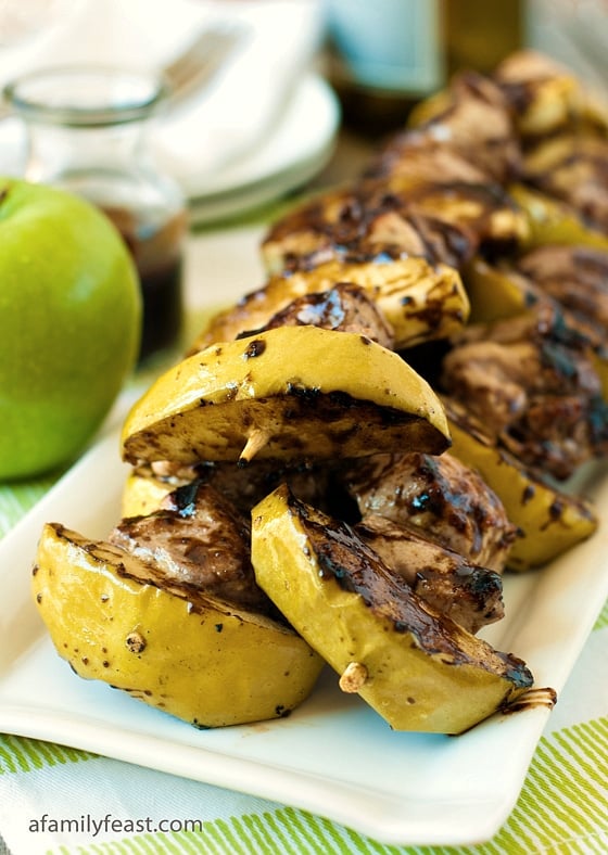 Pork and Apple Skewers - A Family Feast