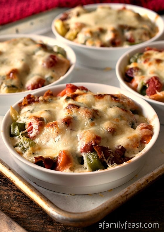 Baked Tortellini with Chicken Gratinati - Inspired by the dish at Bertucci's, we think our version tastes even better!