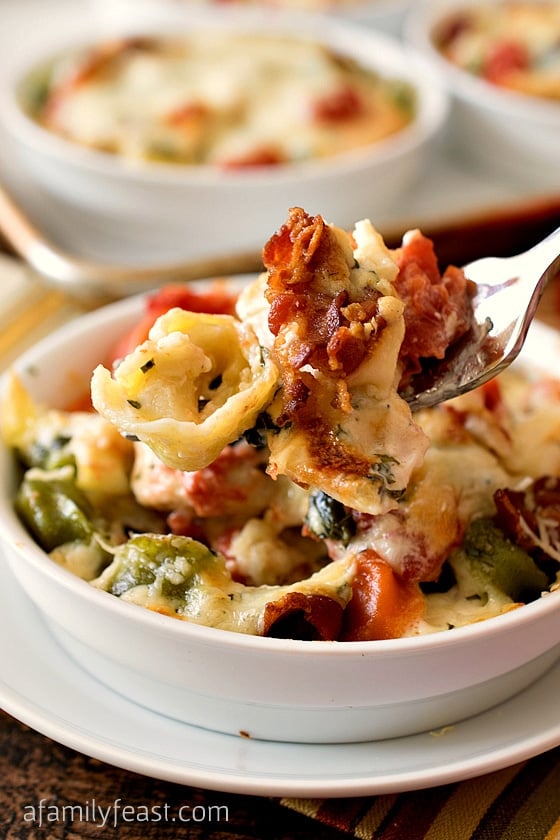 Baked Tortellini with Chicken Gratinati - Inspired by the dish at Bertucci's, we think our version tastes even better!