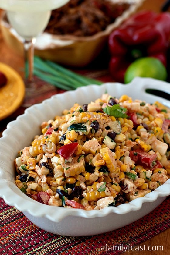 Mexican Corn Salad - The fresh and fantastic flavors in this salad are perfect for any Cinco de Mayo fiesta!