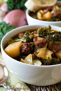 Portuguese Kale Soup - A Family Feast