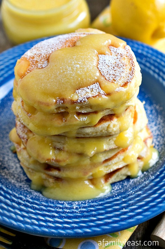 Lemon Ricotta Pancakes - A Family Feast