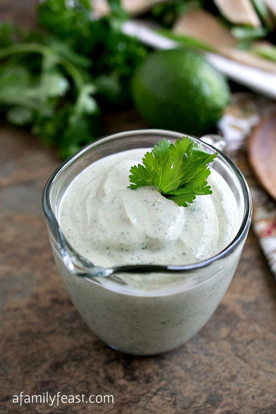 Lime and Coriander Tofu Mayonnaise - A Family Feast