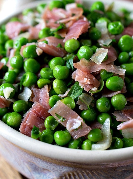 Peas with Prosciutto - A Family Feast