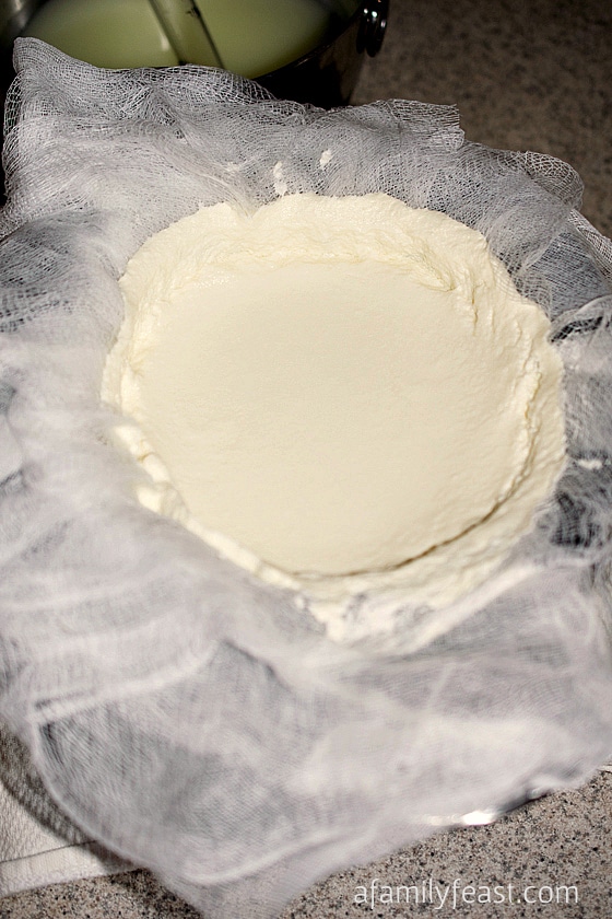 Sunday Cooking Lesson: Homemade Ricotta Cheese - A Family Feast