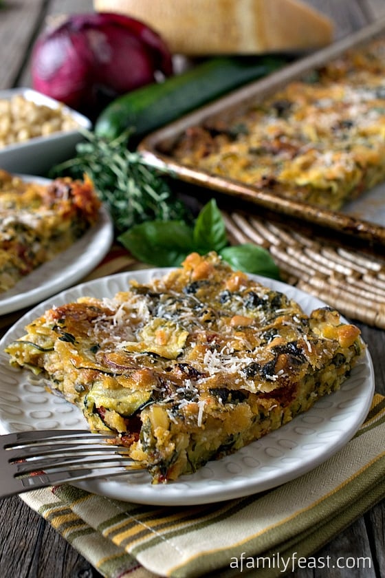 Scarpaccia Zucchini Tart