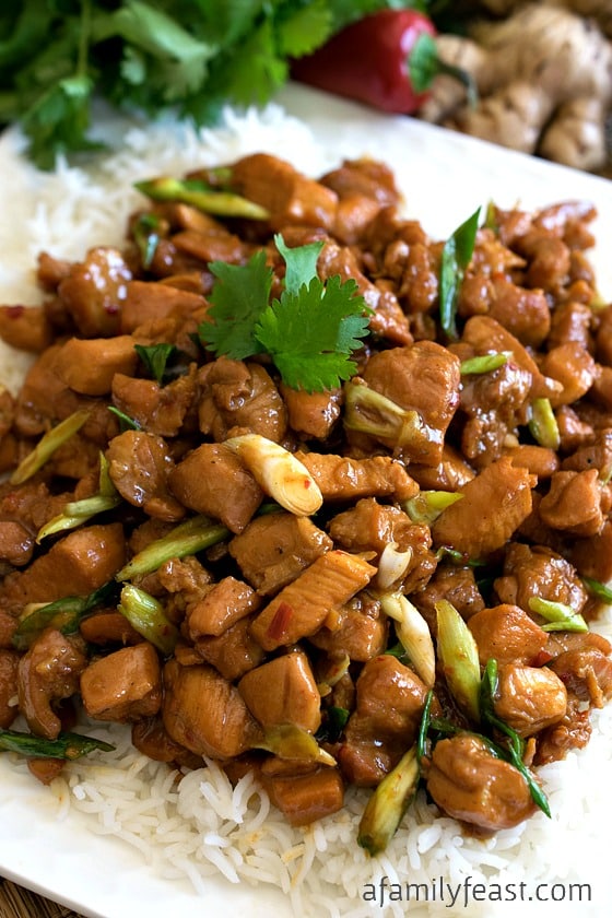Gooey Ginger Chicken - Make this delicious restaurant-quality Vietnamese recipe at home using commonly found ingredients!