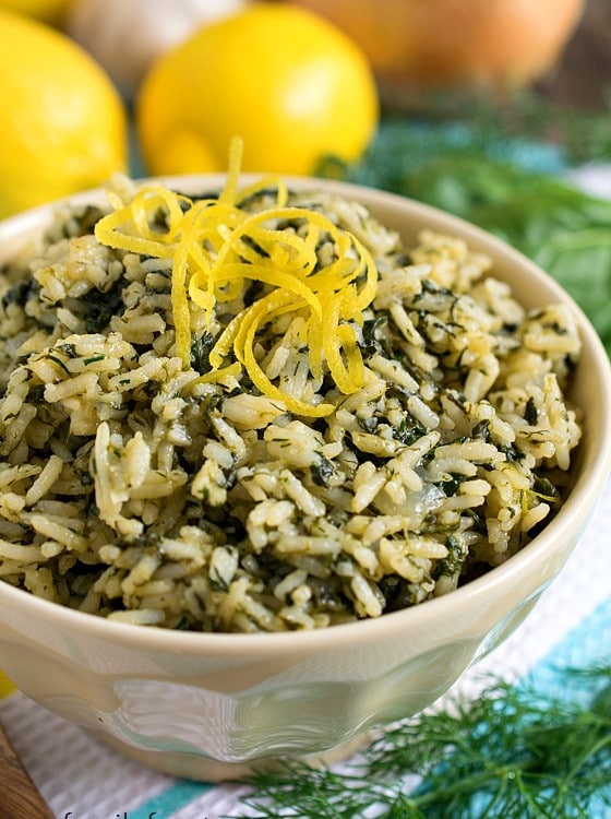 Greek Rice (Spanakorizo) - A Family Feast