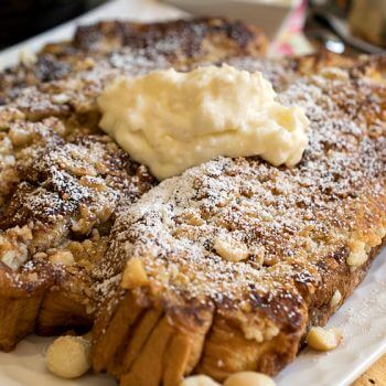 Hawaiian French Toast with Pineapple and Mascarpone - A Family Feast